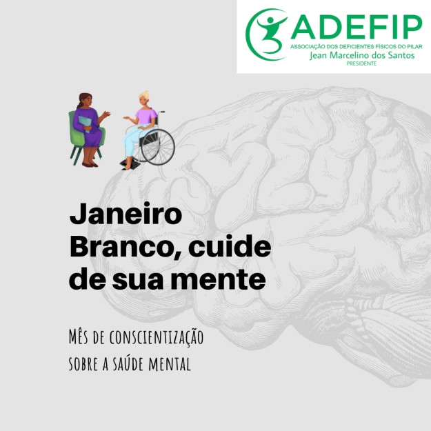 Janeiro branco saúde mental post do Instagram