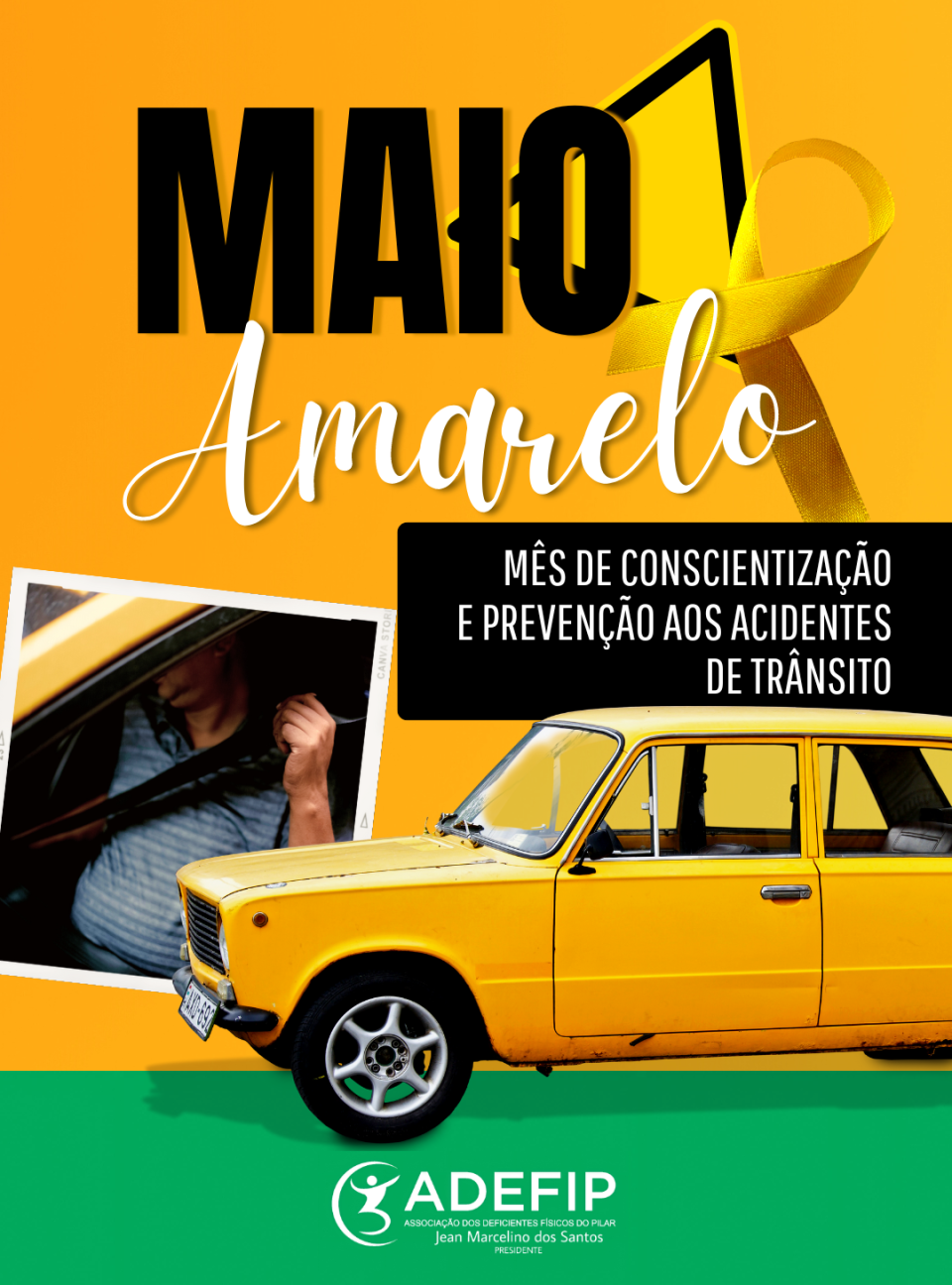Post Maio Amarelo Prevenção Acidentes de Trânsito Social Story do Instagram (1)