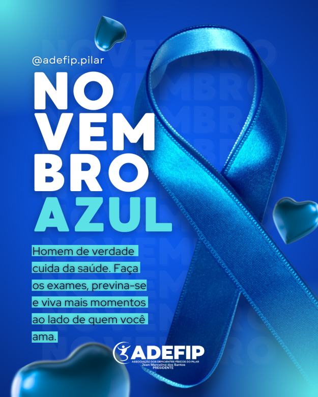Campanha novembro azul tradicional moderno instagram post